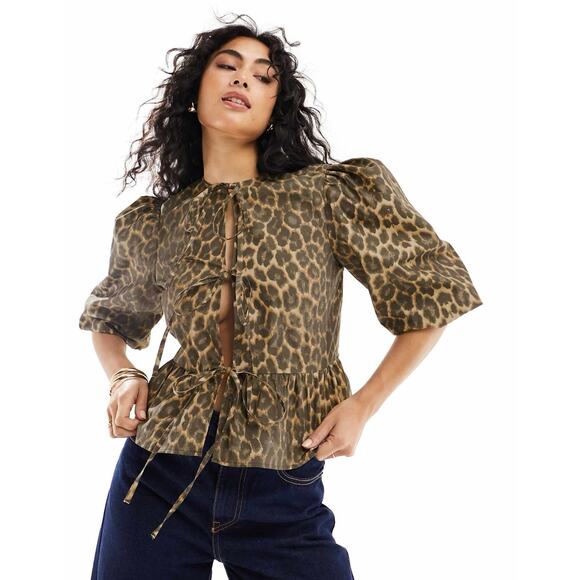 ASOS Tie Top, Size S - Picture 1 of 9